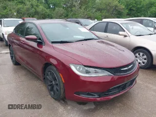 2015 Chrysler 200 S with VIN 1C3CCCBG0FN518187, listed as a IAAI auction lot 41954907 with 167,579 mi miles and . Bid and sale history available at carsss.com. Image 1.