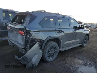 2023 Toyota Sequoia SR5 with VIN 7SVAAABA6PX016515, listed as a Copart auction lot 88431885 with 27,438 mi miles and Salvage Title. Bid and sale history available at carsss.com. Image 3.