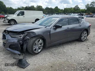 2022 Acura TLX Technology with VIN 19UUB5F45NA002431, listed as a Copart auction lot 63134745 with 41,316 mi miles and Salvage title. Bid and sale history available at DreamBid. Image 1.