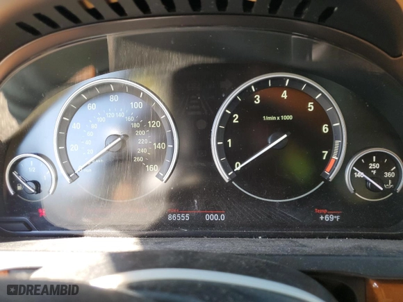 2013 BMW 7 Series 750Li xDrive with VIN WBAYF8C54DD140149, listed as a Copart auction lot 74336684 with 86,555 mi miles and Salvage Title. Bid and sale history available at carsss.com. Image 9.