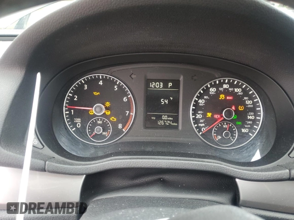 2015 Volkswagen Passat Wolfsburg Edition with VIN 1VWAT7A30FC117692, listed as a Copart auction lot 55518375 with 126,724 mi miles and Clean title. Bid and sale history available at DreamBid. Image 9.