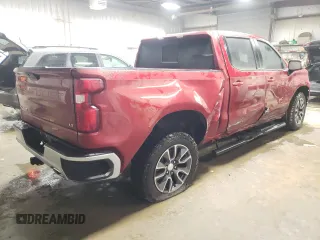 2021 Chevrolet Silverado 1500 LT with VIN 3GCUYDET5MG238738, listed as a Copart auction lot 82143104 with 62,151 mi miles and Salvage Title. Bid and sale history available at carsss.com. Image 3.