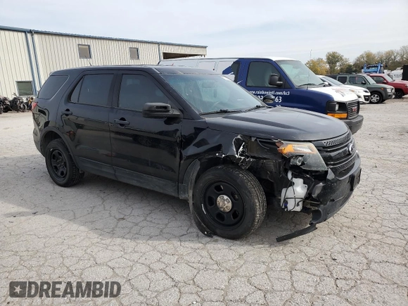 2015 Ford Utility Police Interceptor with VIN 1FM5K8AR3FGC41199, listed as a Copart auction lot 77938984 with 154,996 mi miles and Salvage Title. Bid and sale history available at carsss.com. Image 4.