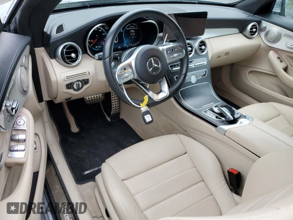 2023 Mercedes-Benz C 300 with VIN W1KWK8EB8PG117149, listed as a Copart auction lot 55835295 with 29,304 mi miles and Salvage Title. Bid and sale history available at DreamBid. Image 8.