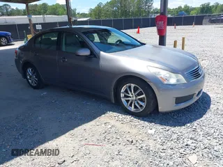2008 Infiniti G35 Journey with VIN JNKBV61E38M218654, listed as a IAAI auction lot 42196718 with 216,678 mi miles. Bid and sale history available at carsss.com. Image 1.