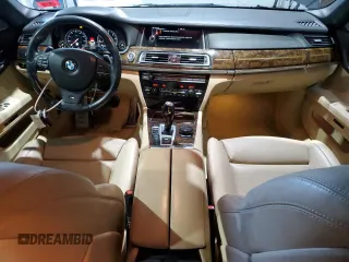 2015 BMW 7 Series 750i xDrive with VIN WBAYB6C57FD965931, listed as a Copart auction lot 44422205 with 100,702 mi miles and Salvage title. Bid and sale history available at DreamBid. Image 8.