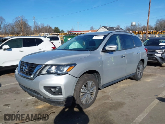 2018 Nissan Pathfinder SL with VIN 5N1DR2MM3JC644474, listed as a IAAI auction lot 41460391 with 73,249 mi miles and . Bid and sale history available at DreamBid. Image 2.