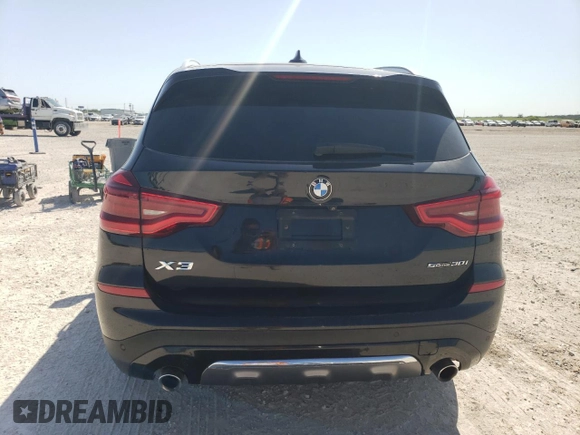 2019 BMW X3 sDrive30i with VIN 5UXTR7C54KLF29442, listed as a Copart auction lot 52731485 with 110,205 mi miles and Clean Title. Bid and sale history available at DreamBid. Image 6.