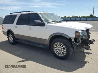 2011 Ford Expedition Max XLT with VIN 1FMJK1J57BEF18381, listed as a Copart auction lot 57161685 with 117,950 mi miles and Salvage title. Bid and sale history available at DreamBid. Image 4.