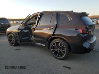 2022 BMW X3 M with VIN 5YM13EC08N9L98878, listed as a Copart auction lot 88480785 with 22,053 mi miles and Salvage Title. Bid and sale history available at carsss.com. Image 2.