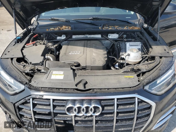 2023 Audi Q5 Premium Plus with VIN WA1BBAFY1P2004265, listed as a Copart auction lot 56479045 with 25,386 mi miles and Salvage title. Bid and sale history available at DreamBid. Image 12.