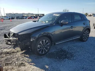 2019 Mazda CX-3 Grand Touring with VIN JM1DKFD77K0447529, listed as a Copart auction lot 43562565 with 57,321 mi miles and Salvage Title. Bid and sale history available at carsss.com. Image 1.