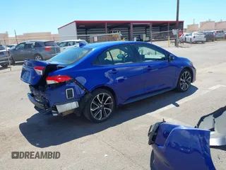 2022 Toyota Corolla SE with VIN JTDS4MCE4NJ099869, listed as a IAAI auction lot 41848244 with 24,357 mi miles and . Bid and sale history available at DreamBid. Image 4.