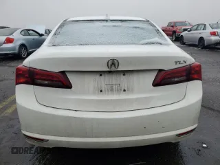 2017 Acura TLX with VIN 19UUB1F38HA003433, listed as a Copart auction lot 44388555 with 129,751 mi miles and Salvage Title. Bid and sale history available at carsss.com. Image 6.
