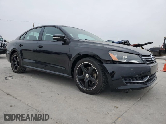 2014 Volkswagen Passat S with VIN 1VWAS7A35EC025091, listed as a Copart auction lot 41973605 with 86,497 mi miles and Salvage Title. Bid and sale history available at carsss.com. Image 4.