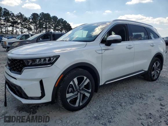 2023 Kia Sorento Hybrid EX with VIN KNDRHDLG9P5159421, listed as a Copart auction lot 75330694 with 42,158 mi miles and Salvage Title. Bid and sale history available at carsss.com. Image 1.