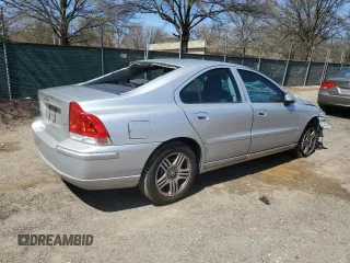 2007 Volvo S60 2.5L Turbo with VIN YV1RS592272635023, listed as a Copart auction lot 51464755 with 57,261 mi miles and Salvage Title. Bid and sale history available at carsss.com. Image 3.