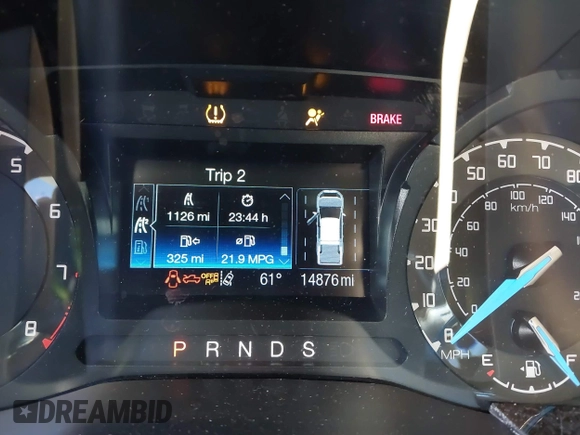 2022 Ford Ranger XL with VIN 1FTER1FH5NLD20564, listed as a IAAI auction lot 41641834 with 14,876 mi miles and . Bid and sale history available at DreamBid. Image 15.