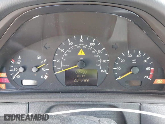 2000 Mercedes-Benz E 320 with VIN WDBJF65J4YB121264, listed as a IAAI auction lot 42245628 with 231,799 mi miles and . Bid and sale history available at DreamBid. Image 7.