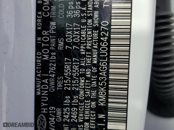 2020 Hyundai Kona Electric Ultimate with VIN KM8K53AG6LU064270, listed as a Copart auction lot 74318884 with 97,192 mi miles and Salvage Title. Bid and sale history available at carsss.com. Image 15.