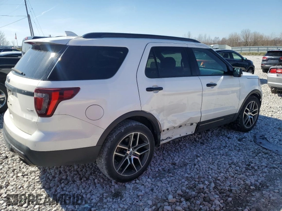 2016 Ford Explorer Sport with VIN 1FM5K8GT3GGC12418, listed as a Copart auction lot 53254395 with 135,186 mi miles and Salvage title. Bid and sale history available at DreamBid. Image 3.