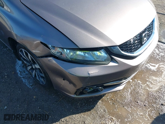 2015 Honda Civic Sedan EX-L with VIN 19XFB2F94FE058649, listed as a IAAI auction lot 41845076 with 191,652 mi miles. Bid and sale history available at carsss.com. Image 6.