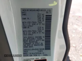 2023 Nissan Frontier S z VIN 1N6ED1CL8PN662408, wystawiony jako IAAI lot #42273671 z przebiegiem 23 955 mil mil oraz . Historia ofert i sprzedaży dostępna na DreamBid. Obrazek 9.