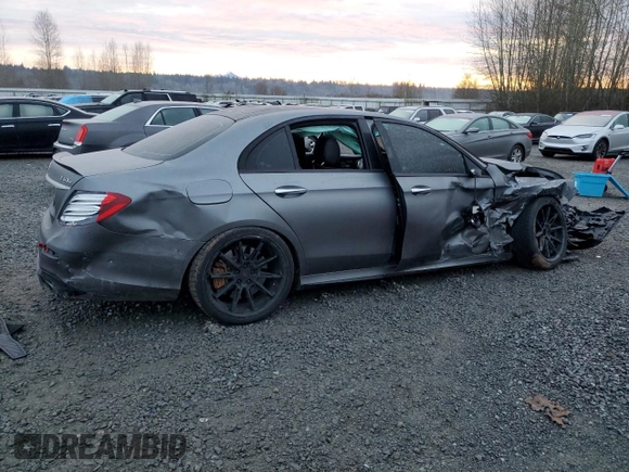 2018 Mercedes-Benz E-Class AMG E 63 S with VIN WDDZF8KB9JA452520, listed as a Copart auction lot 83846434 with 0 mi miles and Salvage Title. Bid and sale history available at carsss.com. Image 3.