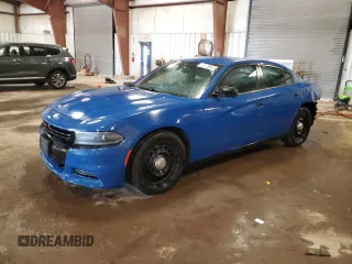 2020 Dodge Charger Police with VIN 2C3CDXKT0LH186788, listed as a Copart auction lot 58964185 with 108,509 mi miles and Salvage title. Bid and sale history available at DreamBid. Image 1.