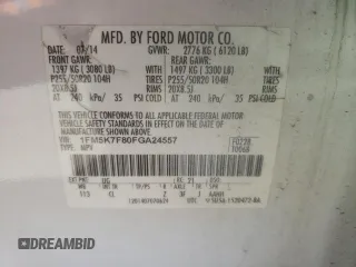 2015 Ford Explorer Limited with VIN 1FM5K7F80FGA24557, listed as a Copart auction lot 48135865 with 183,794 mi miles and Salvage Title. Bid and sale history available at carsss.com. Image 15.