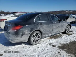 2021 Mercedes-Benz C 300 with VIN W1KWF8EB9MR646467, listed as a Copart auction lot 45903255 with 42,663 mi miles and Salvage Title. Bid and sale history available at carsss.com. Image 3.