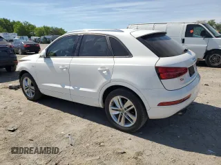 2018 Audi Q3 Premium with VIN WA1ECCFS2JR024976, listed as a Copart auction lot 57471535 with 47,711 mi miles and Salvage title. Bid and sale history available at DreamBid. Image 2.