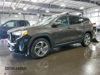 2020 GMC Terrain SLT with VIN 3GKALVEV7LL108799, listed as a Copart auction lot 60489505 with 55,873 mi miles and Salvage title. Bid and sale history available at DreamBid. Image 1.