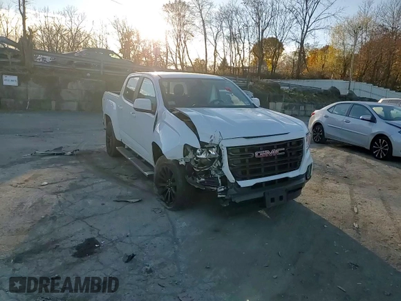 2021 GMC Canyon 4WD Elevation with VIN 1GTG6CEN5M1183804, listed as a Copart auction lot 81024784 with 0 mi miles and Salvage Title. Bid and sale history available at carsss.com. Image 10.