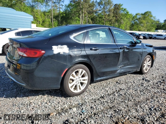 2015 Chrysler 200 Limited with VIN 1C3CCCAB2FN687889, listed as a Copart auction lot 52094895 with 166,336 mi miles and Salvage Title. Bid and sale history available at DreamBid. Image 3.