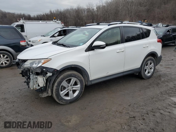 2013 Toyota RAV4 XLE with VIN JTMRFREV2DD038939, listed as a Copart auction lot 85413964 with 128,455 mi miles and Non repairable. Bid and sale history available at DreamBid. Image 1.