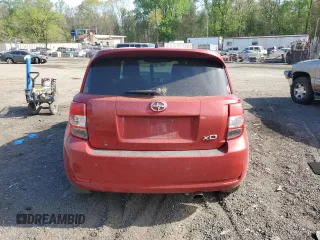 2012 Scion xD with VIN JTKKU4B41C1023489, listed as a Copart auction lot 53554245 with 155,607 mi miles and Salvage title. Bid and sale history available at DreamBid. Image 6.