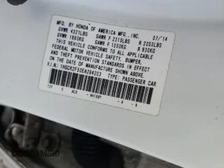 2014 Honda Accord Sedan Sport with VIN 1HGCR2F50EA284203, listed as a Copart auction lot 53720765 with 201,191 mi miles and Salvage Title. Bid and sale history available at carsss.com. Image 12.