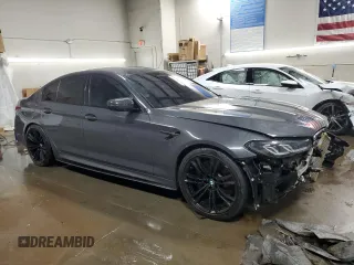 2021 BMW M5 z VIN WBS83CH04MCF76691, wystawiony jako Copart lot #39773233 z przebiegiem 35 821 mil mil oraz . Historia ofert i sprzedaży dostępna na DreamBid. Obrazek 4.