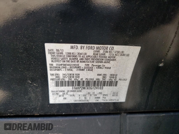 2014 Ford Police Interceptor with VIN 1FAHP2MTXEG124103, listed as a Copart auction lot 72791314 with 136,143 mi miles and Clean title. Bid and sale history available at DreamBid. Image 13.