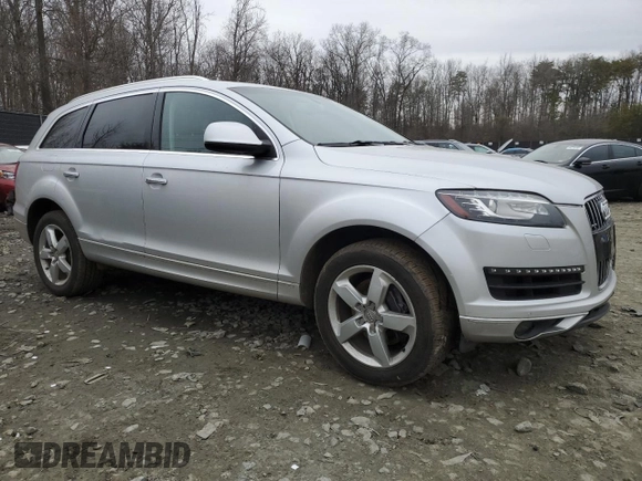 2015 Audi Q7 Premium Plus with VIN WA1LGAFE7FD020758, listed as a Copart auction lot 57027935 with 117,329 mi miles and Non repairable. Bid and sale history available at DreamBid. Image 4.