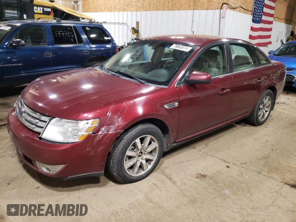 2008 Ford Taurus SEL with VIN 1FAHP27W98G172105, listed as a Copart auction lot 75065514 with 156,415 mi miles and Salvage Title. Bid and sale history available at carsss.com. Image 1.