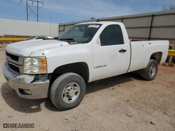 2007 Chevrolet Silverado 2500HD Work Truck with VIN 1GCHC24K27E526449, listed as a Copart auction lot 50052085 with 140,584 mi miles and Salvage Title. Bid and sale history available at carsss.com. Image 1.