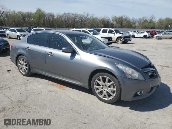 2012 Infiniti G37 Sedan Journey with VIN JN1CV6AP0CM936567, listed as a Copart auction lot 51324005 with Not Provided miles and Salvage Title. Bid and sale history available at carsss.com. Image 4.