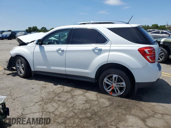 2016 Chevrolet Equinox LTZ z VIN 2GNFLGEK7G6155688, wystawiony jako Copart lot #59359834 z przebiegiem Nie podano mil oraz Szkoda całkowita • Salvage title. Historia ofert i sprzedaży dostępna na DreamBid. Obrazek 2.
