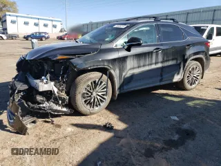 2022 Lexus RX with VIN 2T2HZMDA7NC313221, listed as a Copart auction lot 79806014 with 27,774 mi miles and Salvage Title. Bid and sale history available at carsss.com. Image 1.