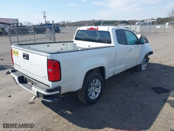 2022 Chevrolet Colorado 2WD LT with VIN 1GCHSCEA6N1204948, listed as a IAAI auction lot 41821216 with 27,245 mi miles. Bid and sale history available at carsss.com. Image 4.