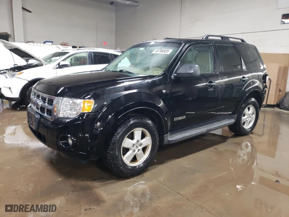 2008 Ford Escape XLT with VIN 1FMCU03168KB46761, listed as a Copart auction lot 49796935 with 91,545 mi miles and Salvage Title. Bid and sale history available at carsss.com. Image 1.