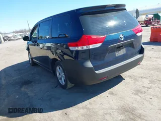 2012 Toyota Sienna with VIN 5TDZK3DC0CS196952, listed as a IAAI auction lot 41674818 with 135,630 mi miles and . Bid and sale history available at DreamBid. Image 3.