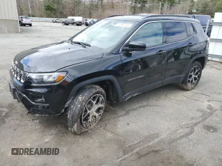 2024 Jeep Compass Limited с VIN 3C4NJDCN4RT155829, выставлен на аукционе Copart как лот 51586245 с пробегом Не указан миль и Списание • Salvage title. История ставок и продаж доступна на DreamBid. Изображение 1.